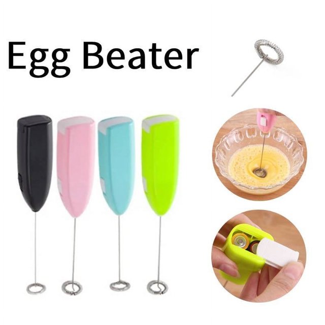 Electric Mini Egg Beater Drinks Milk Coffee Frother Handheld Foamer Whisk Mixer Stirrer
