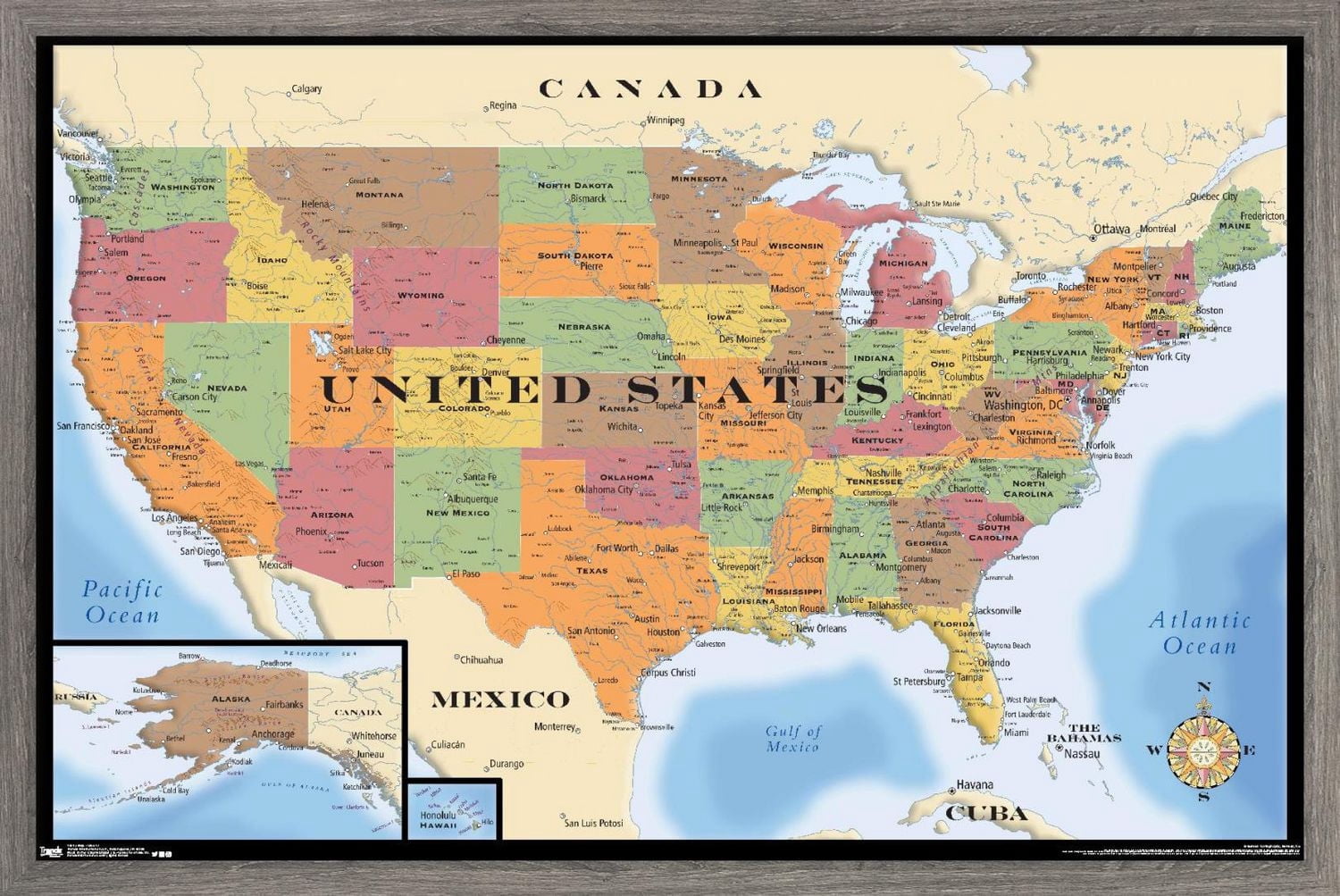 Carte - États-Unis