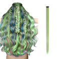 thumbnail image 3 of Hair Extensions & Accessories Savings! Bradem Colored Hair Extensions, Multi-Colors Party Highlights Clip in Synthetic Hair, 1X Wig Extensions, 3 of 3