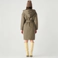 thumbnail image 4 of Devoted hooded puffer trench coat with a belt, 4 of 4