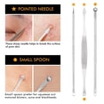 thumbnail image 3 of Outil de Retrait pour Points Noirs, Outil Popper pour Boutons en Acier Inoxydable Noir, Outil de Retrait pour Éclats de Points Noirs 7 Po, 3 of 10