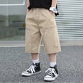 thumbnail image 2 of Shorts Cargo pour Garçons Enfants, Shorts Décontractés Extensibles pour Jeunes Garçons, Bas Cargo d'Extérieur, 2 of 6
