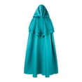 thumbnail image 3 of XZNGL Unisex Hooded Button Casual Party Retro Gothic Long Cloak Stage Outfit Tops, 3 of 7
