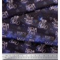 thumbnail image 2 of Soimoi Cotton Duck Fabric Text & Sacred Geometry Galaxy Print Fabric by Yard 42 Inch Wide, 2 of 3