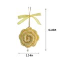 thumbnail image 3 of Immortal Flower Car Pendant Rose Finished Dried Flower Rearview Mirror Decoration, 3 of 6