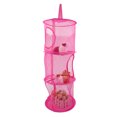 thumbnail image 2 of Panier de Rangement Suspendu Pliable en Maille pour Jouets et sous-Vêtements, Cage de Rangement Rose Rouge, 2 of 2