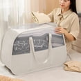 thumbnail image 1 of TACILIP Closet Organizers and Storage, Shoulder Type Large-capacity Dirty Clothes Basket Border Foldable Laundry Basket Thickened Cloth Dirty Clothes Basket Breathable Storage Basket, 1 of 6