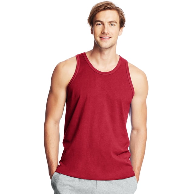 Hanes X-Temp Débardeur de Performance pour Homme, m, Rouge Foncé