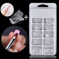 thumbnail image 2 of Ensemble d'Extension d'Ongles 100 Pcs Faux Ongles en Cristal 5 Pcs Pinces d'Extension Outils de Manucure, 2 of 8