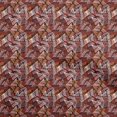 thumbnail image 1 of oneOone Cotton Jersey Maroon Fabric Abstracts Sewing Craft Projects Fabric Prints By Yard 58 Inch Wide, 1 of 5