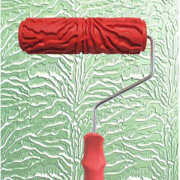 Various Embossed Pattern Painting Roller With Plastic Roller Paint Brush Handle Brush Tool 7" I