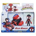 thumbnail image 4 of Marvel Spidey and His Amazing Friends Miles Morales Action Figure And Techno-Racer Vehicle, For Kids Ages 3 And Up, 4 of 6