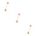 thumbnail image 1 of Transemion 1/2/3/5 Cartoon Adorable Restaurant Hotel Tableware Portable Washable Stainless Steel Stirring Mixing Dinnerware Cake Flatware Candy Spoon Brown 3PCS, 1 of 6