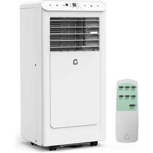 10500 BTU portatif Air Conditionneurs, 3-In-1 portatif AC Unités pour Chambres avec Déshumidificateur, Chambre tranquille Air Conditionneur refroidit jusqu'à 450 Sq.Ft., Efficacité énergétique, Remote, 24Hrs Chronomètre, Swing automatique, Blanc