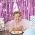 thumbnail image 2 of Curtain Silver Metallic Foil Fringe Curtains, for Photo Booth, Birthday, Wedding, Easy Installation, Reusable, 2 of 4