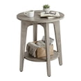 thumbnail image 4 of VASAGLE Round Side Table with Lower Shelf End Table for Small Spaces Nightstand Living Room Greige, 4 of 9