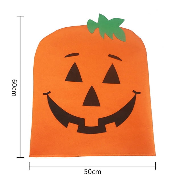 CEHVOM Halloween Seater Back Pumpkin Chair Cover Room Decoration Protector Dining Chair