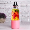 thumbnail image 4 of 500ML Electric Juicer Cup Portable Vegetables Fruit Juice Maker Automatic Tool USB Rechargeable Smoothie Blender Mixer BottlePink 500ML, 4 of 5