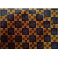 thumbnail image 4 of oneOone Cotton Silk Fabric Geometric & Floral Block Printed Fabric 1 Yard 42 Inch Wide, 4 of 4