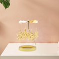 thumbnail image 3 of fastboy Rotating Candle Holder Candlestick Decorative for Living Room Ornament Snowflake, 3 of 9