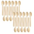 thumbnail image 1 of Oleegame 2PC Stainless Steel Cutlery Set Wooden 100PCS Disposable Spoon Party Picnic Kitchen，Dining & Bar, 1 of 5