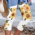 thumbnail image 2 of Yuyuzo Womens Plus Size Capris High Waisted Straight Leg Solid Color Bottom Capri Pants for Women 3/4 Slacks, 2 of 5