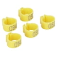 thumbnail image 4 of 100Pcs Bird Foot Rings Bands 10mm 001-100 Numbered Pigeons Identify Clip Poultry SupplyYellow, 4 of 13