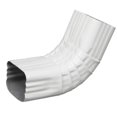 thumbnail image 1 of Amerimax Home Products 33064 2 x 3 in. White Galvanized Steel Gutter Front Elbow- Style A, 1 of 1