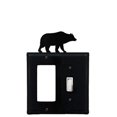 thumbnail image 1 of Village Wrought Iron EGS-14 8 Inch Bear - Single GFI and Switch Cover, Black, 1 of 2