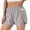 Gris, variante sur RKSTN Shorts de Gym pour Femmes Course Sport Taille Élastique Shorts d'Entraînement Actifs Couleur Unie Respirants Entraînement Physique Shorts d'Entraînement Athlétiques