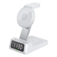 thumbnail image 2 of Chmadoxn Chargeur Sans Fil, Chargeur Portable Station de charge Sans Fil avec Réveil Numérique Station de charge pour Plusieurs Appareils Support de Chargeur Sans Fil 15W charge Sans Fil en Plastique pour IOS et Android, 2 of 9