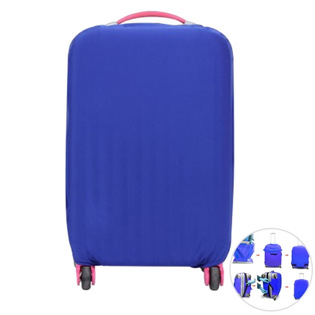 Miangastore Housse de Valise de Voyage Élastique Bleue pour Valises de 26 à 30 Pouces 2 Pcs Sacs de Protection