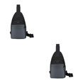 thumbnail image 1 of kurtrusly Hands Free No Burden Outdoors Chest Bag Soft Polyster Large Capacity Easy To Carry Chest Bag For Men grey 2Set, 1 of 6