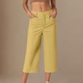 thumbnail image 2 of ShomPort Pantalon de Golf pour Femmes, Tenue de Bureau Décontractée, Ample, Extensible, Pantalon Court de Travail, Léger, Athlétique, Pantalon de Bureau, 2 of 5