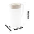 thumbnail image 3 of Plastic Pitcher with Lid,Plastic Large Water Pitcher with Lid,Mix Drinks Water Jug for Hot/Cold Beverage Jar Ice Tea Kettle,Straining Pitcher Round Lid for Cold,Plastic Cold Water Bottle, 3 of 6