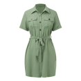 thumbnail image 5 of adviicd Robes de Vacances pour Femmes Robes d'Été Décontractées Sans Manches à Bretelles Spaghetti Robe Longue Maxi de Plage Verte, TG, 5 of 5
