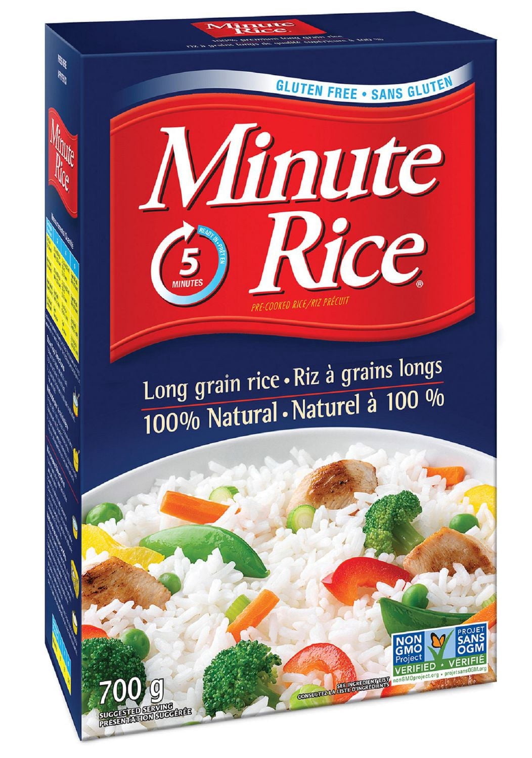 Riz blanc à grains longs à cuisson rapide Minute Rice 700g