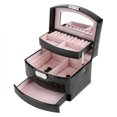 thumbnail image 1 of LHCER 3 Layers Jewelry Necklace Ring Storage Box Case Lady Gift Home Supplies , Jewelry Storage Box,Jewelry Box, 1 of 4