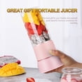 thumbnail image 4 of 270mL Portable Juicer Electric Mixer Cup USB Rechargeable Mini Smoothie Blender Shakes Handheld Fruit Vegetable Machine Milkshake Juicer Cup for Outdoor Travel Office Home Baby Food Personal Used, 4 of 8