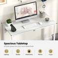 thumbnail image 3 of Patiojoy Computer Laptop Desk Heavy Duty Metal Frame Writing Desk Home PC Office Desk with Adjustable Foot Pads, 3 of 6