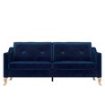 thumbnail image 3 of Mr. Kate Tess Sofa, Blue Velvet, 3 of 8