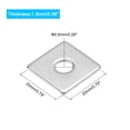 thumbnail image 2 of Uxcell Rondelle Carrée, Lot de 10, M6x20x20x1,5 mm, Rondelles pour Plaques Carrées en Acier Inoxydable 304, 2 of 5