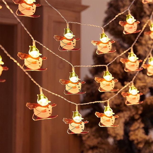 YIMWNYI Lighted Christmas Decor LED Lanterns, Christmas Tree Pendant, Multicolor Hanging Lights, Home Party Decorations, Battery Operated LED Lights, Holiday Decor