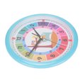 thumbnail image 1 of Children Hanging Clock, Colorful Wall Clock Quartz Lightweight  For Kid's Bedroom For Classroom Blue, 1 of 8