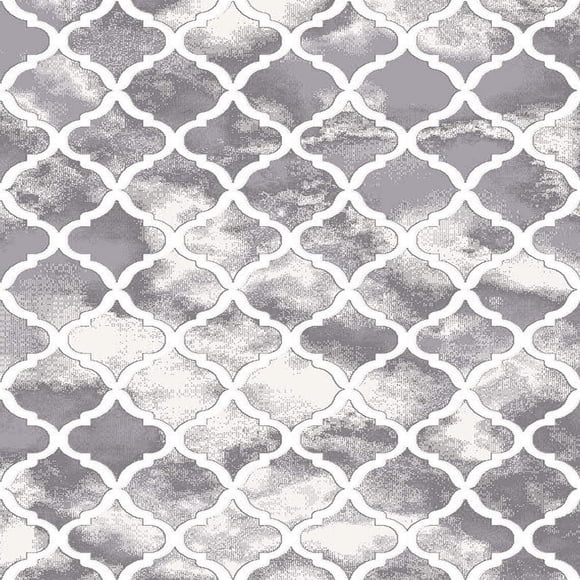 Tapis gris Trellis Mainstays, 5 pi x 7 pi