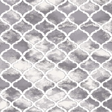 Tapis gris Trellis Mainstays, 5 pi x 7 pi