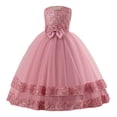 thumbnail image 1 of FhsagQ Robes Filles Robe de Soirée Princesse à Paillettes avec Nœud Manches Longues Robe de Fête pour Anniversaire Concours Spectacle sur Scène Fille Printemps le 7 Juillet Robes Taille 6T Fête de l'Indépendance 7-8 Ans, 1 of 8