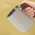 thumbnail image 4 of 1000ML Milk Frothing Pitcher Inner Scale Milk Frother Steamer Cup 304 Stainless Steel Cup Coffee Steaming Pitcher with Comfortable Handle, 4 of 8