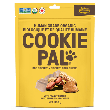 COOKIE PAL biscuits pour chiens au beurre d’arachide, biologiques et de qualité humaine, 300g
