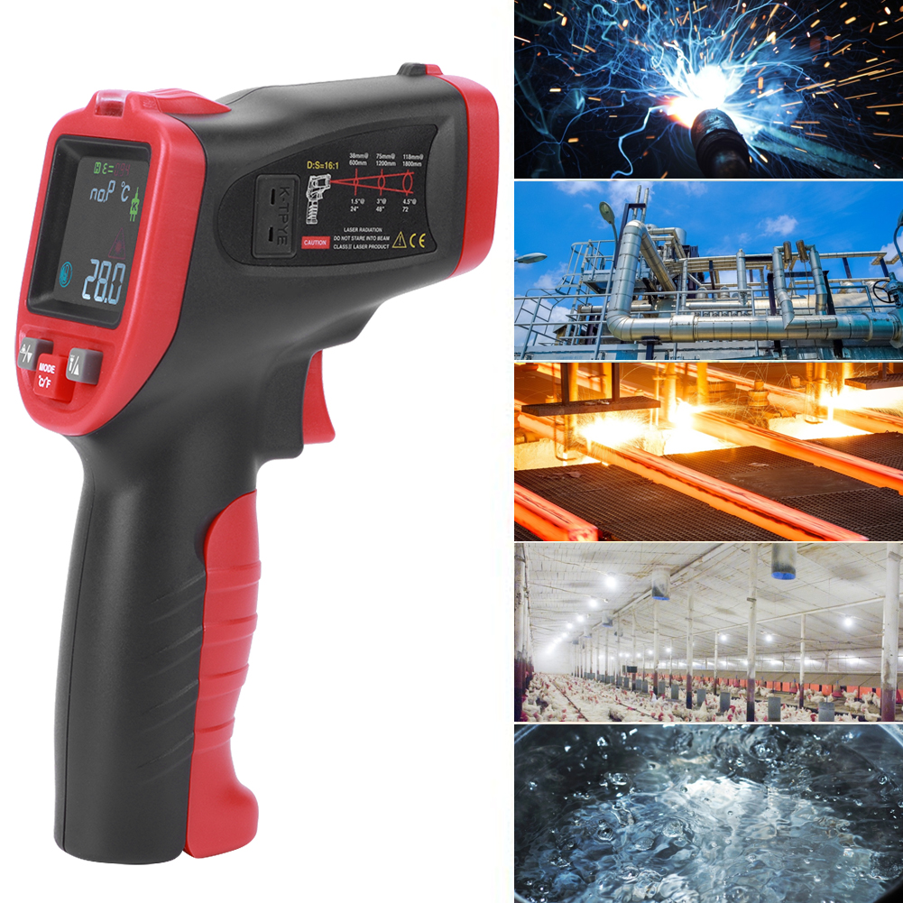 Temperature Meter Temperature Measurement WT323E 50 Degrees Celsius 1050 Degrees Celsius  Color Screen LCD  Industrial Temperature Meter Measuring Tool